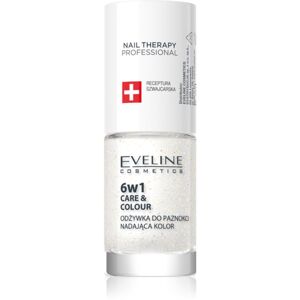 Eveline Cosmetics Nail Therapy Care & Colour kondicionér na nechty 6 v 1 odtieň Golden Glow 5 ml