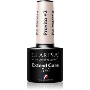 Claresa Extend Care 5 in 1 Provita podkladový lak pre gélové nechty s regeneračným účinkom odtieň #2 5 g