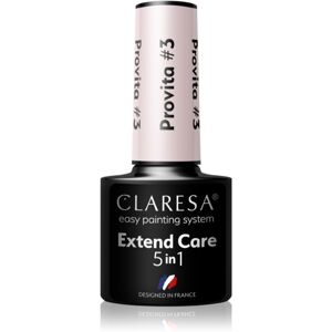 Claresa Extend Care 5 in 1 Provita podkladový lak pre gélové nechty s regeneračným účinkom odtieň #3 5 g