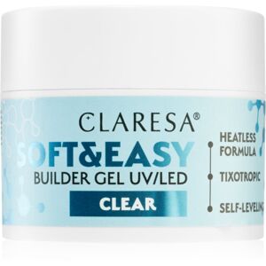 Claresa Soft&Easy Builder Gel podkladový gél na nechty odtieň Clear 45 g