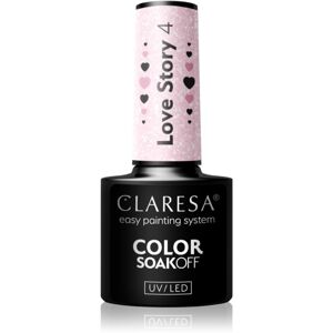 Claresa SoakOff UV/LED Color Love Story gélový lak na nechty odtieň 4 5 g