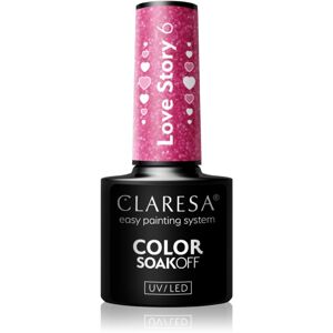 Claresa SoakOff UV/LED Color Love Story gélový lak na nechty odtieň 6 5 g