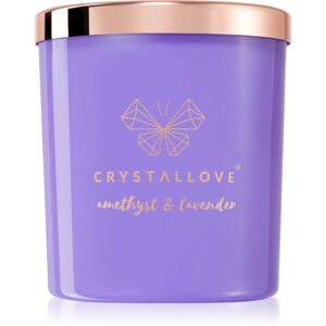 Crystallove Crystalized Scented Candle Amethyst & Lavender vonná sviečka 220 g