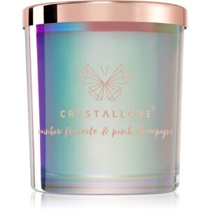 Crystallove Crystalized Scented Candle Rainbow Fluorite vonná sviečka 220 g