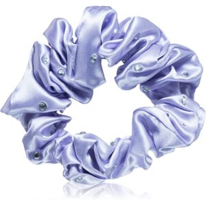 Crystallove Crystalized Silk Scrunchie hodvábna gumička do vlasov farba Lilac 1 ks