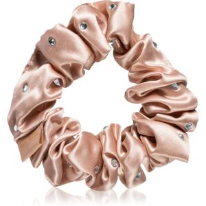 Crystallove Crystalized Silk Scrunchie hodvábna gumička do vlasov farba Rose Gold 1 ks