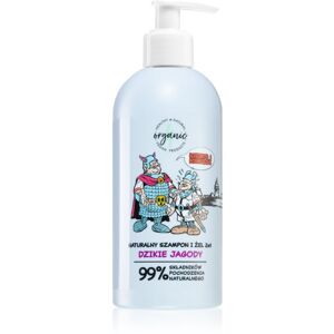 4Organic Kajko & Kokosz Wild Berries šampón a umývací gél 2 v 1 pre deti 350 ml