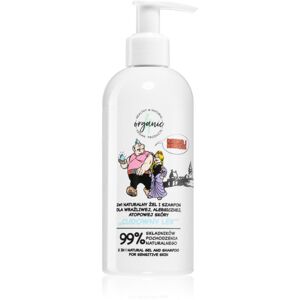 4Organic Kajko & Kokosz šampón a umývací gél 2 v 1 pre veľmi suchú citlivú a atopickú pokožku pre deti 300 ml