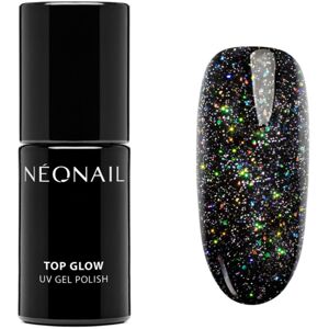 NeoNail Top Glow vrchný lak na nechty s použitím UV/LED lampy odtieň Multicolor Holo 7,2 ml