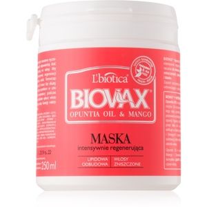 L’biotica Biovax Opuntia Oil & Mango regeneračná maska pre poškodené vlasy 250 ml