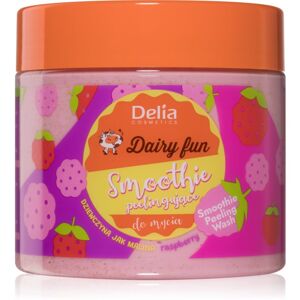 Delia Cosmetics Dairy Fun telový peeling Raspberry 350 g