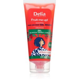 Delia Cosmetics FRUIT ME UP! umývací gél na telo a tvár STRAWBERRY 200 ml
