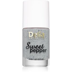Delia Cosmetics Sweet Pepper Black Particles lak na nechty odtieň 01 Cloudy 11 ml