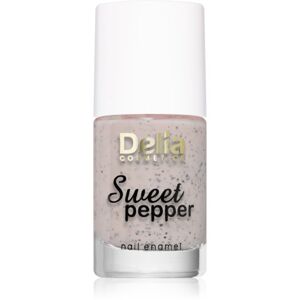 Delia Cosmetics Sweet Pepper Black Particles lak na nechty odtieň 02 Apricot 11 ml