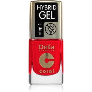 Delia Cosmetics Coral Hybrid Gel gélový lak na nechty bez použitia UV/LED lampy odtieň 125 11 ml
