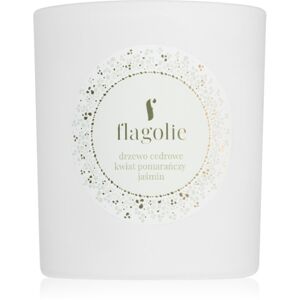Flagolie White Label Cedar Tree, Orange Blossom, Jasmine vonná sviečka 150 g