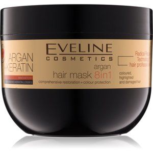 Eveline Cosmetics Argan + Keratin maska na vlasy s keratínom a argánovým olejom 300 ml