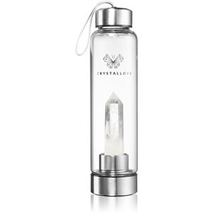 Crystallove Bottle Clear Quartz fľaška na vodu 550 ml