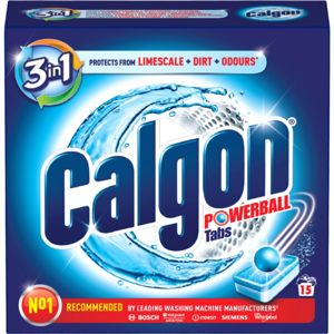 Calgon Powerball zmäkčovač vody 3v1 15 ks