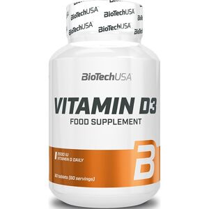 BioTechUSA Vitamin D3 50 mcg podpora normálneho stavu kostí a zubov 60 ks