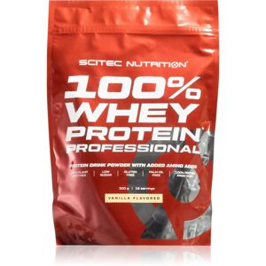 Scitec Nutrition 100% Whey Protein Professiona srvátkový proteín s tráviacimi enzýmami príchuť Vanilla 500 g