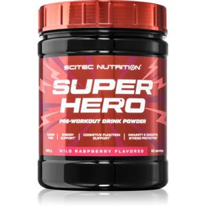Scitec Nutrition Superhero podpora športového výkonu s kofeínom príchuť Wild Raspberry 285 g
