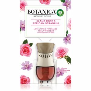 Air Wick Botanica Island Rose & African Geranium elektrický difuzér s vôňou ruží 19 ml