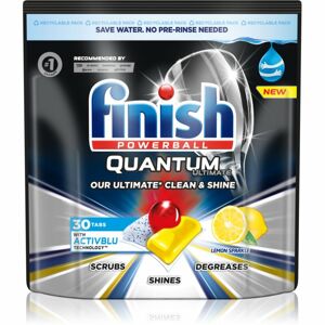 Finish Quantum Ultimate Lemon Sparkle kapsuly do umývačky 30 ks