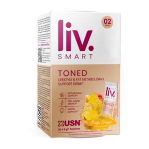 USN LivSmart Toned prášok na prípravu nápoja na podporu športového výkonu príchuť Mango & Orange 20x5 g