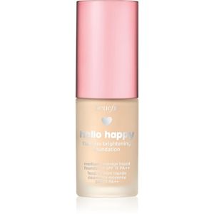 Benefit Hello Happy Flawless Brightening Foundation Mini rozjasňujúci tekutý make-up SPF 15 odtieň 01 Fair Cool 10 ml