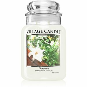 Village Candle Gardenia vonná sviečka (Glass Lid) 602 g