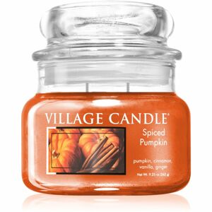 Village Candle Spiced Pumpkin vonná sviečka (Glass Lid) 262 g