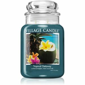 Village Candle Tropical Gateway vonná sviečka (Glass Lid) 602 g