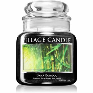 Village Candle Black Bamboo vonná sviečka (Glass Lid) 389 g
