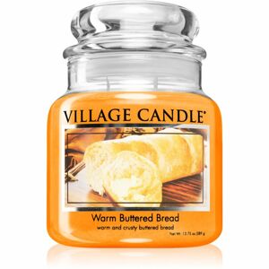 Village Candle Warm Buttered Bread vonná sviečka (Glass Lid) 389 g