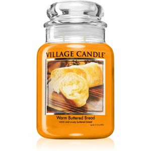 Village Candle Warm Buttered Bread vonná sviečka (Glass Lid) 602 g