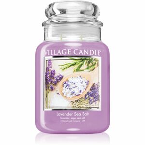 Village Candle Lavender Sea Salt vonná sviečka (Glass Lid) 602 g
