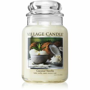 Village Candle Coconut Vanilla vonná sviečka (Glass Lid) 602 g