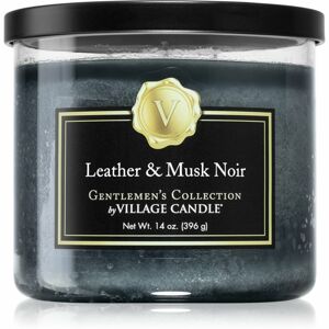 Village Candle Gentlemen's Collection Leather & Musk Noir vonná sviečka 396 g