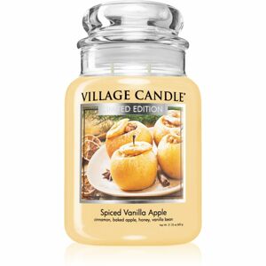 Village Candle Spiced Vanilla Apple vonná sviečka (Glass Lid) 602 g