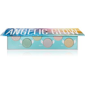 Rude Angelic Glow paleta očných tieňov a rozjasňovačov 9 g