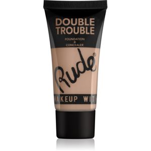 Rude Cosmetics Double Trouble krémový korektor make-up v jednom odtieň 87932 Fair 30 ml