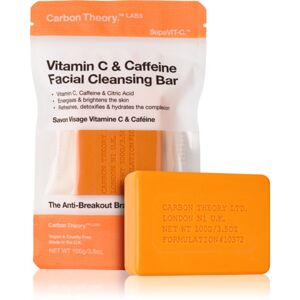 Carbon Theory Facial Cleansing Bar Vitamin C & Caffeine čistiace mydlo na tvár s vitamínom C Orange 100 g