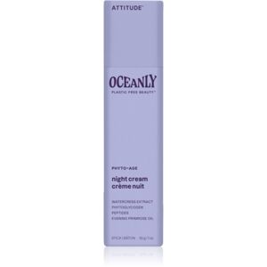Attitude Oceanly Night Cream nočný krém proti prejavom starnutia pleti s peptidmi 30 g