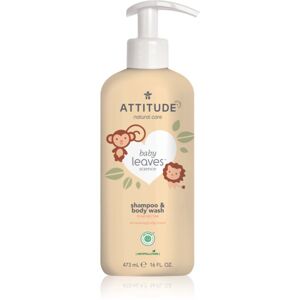 Attitude Baby Leaves Pear Nectar sprchový gél a šampón 2 v 1 pre deti 473 ml