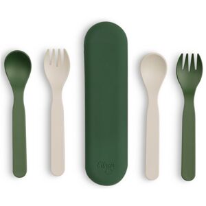 Citron Eco Cutlery Set príbor Green/ Cream 6m+ 5 ks