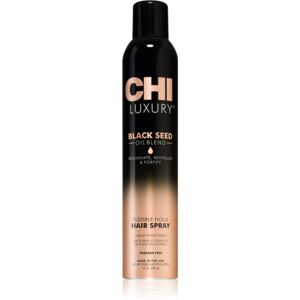 CHI Luxury Black Seed Oil Flexible Hold Hairspray lak na vlasy pre flexibilné spevnenie 284 ml