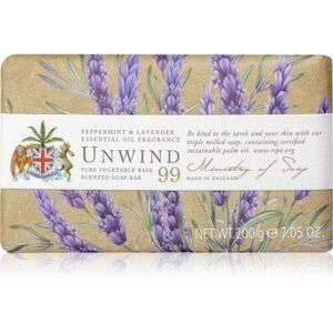 The Somerset Toiletry Co. Natural Spa Wellbeing Soaps tuhé mydlo na telo Peppermint & Lavender 200 g