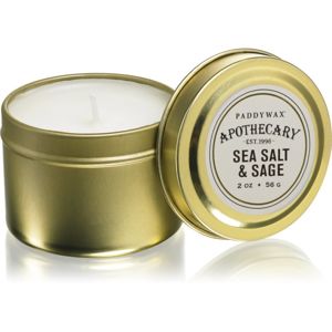 Paddywax Apothecary Sea Salt & Sage vonná sviečka v plechu 56 g