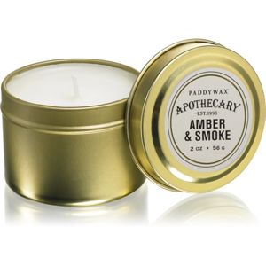 Paddywax Apothecary Amber & Smoke vonná sviečka v plechu 56 g
